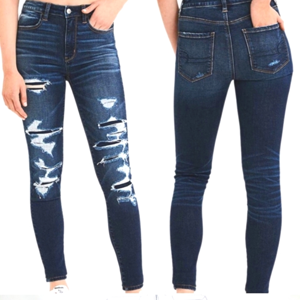 American Eagle super hi rise jegging sz 8 Short